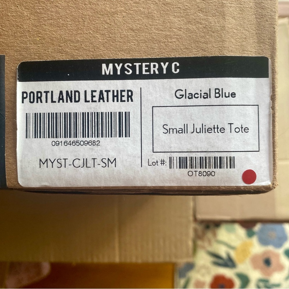 PORTLAND LEATHER GLACIAL BLUE SMALL JULIETTE TOTE - Picture 14 of 14